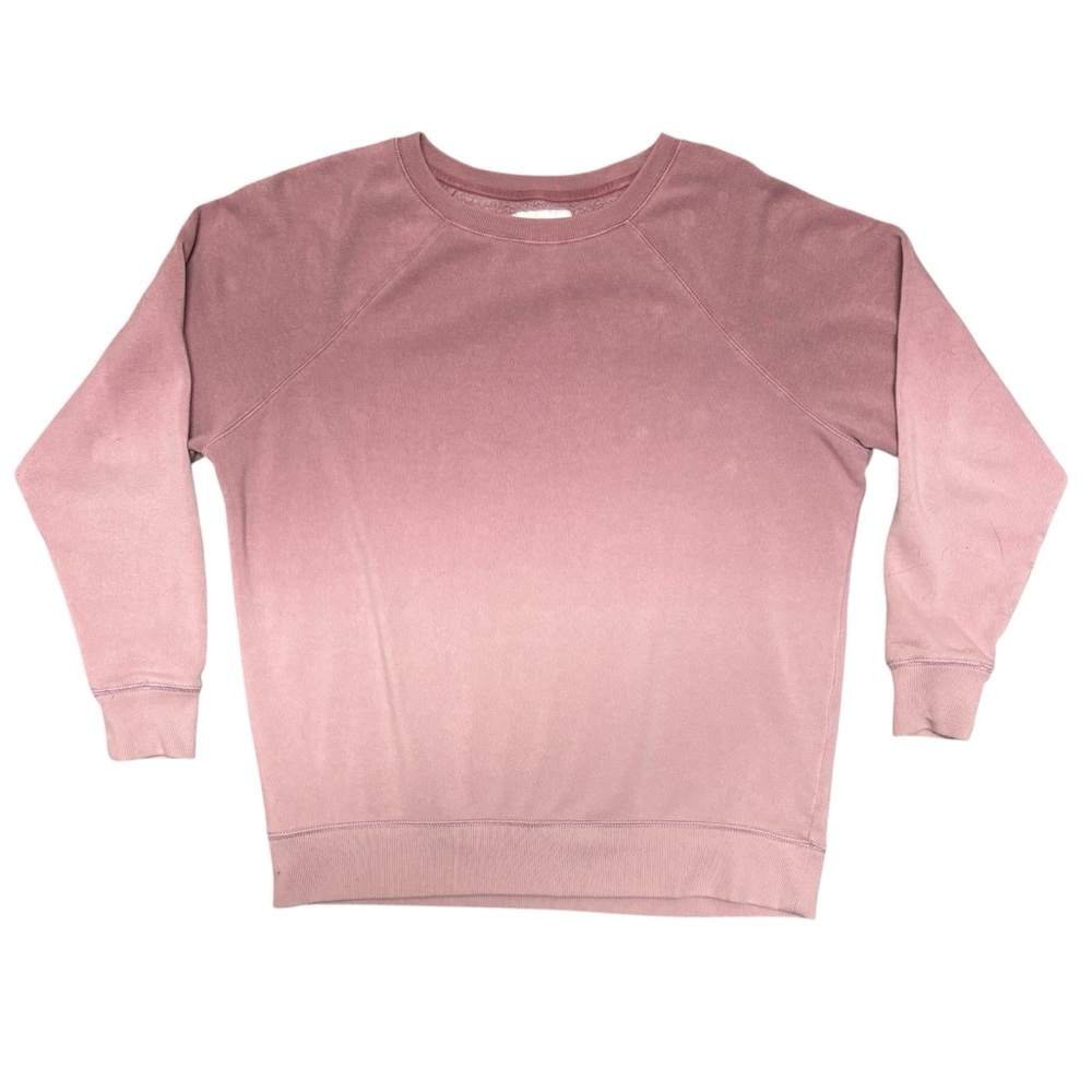 American Eagle Oversized Sweatshirt Ombré Mauve Pink Size Medium